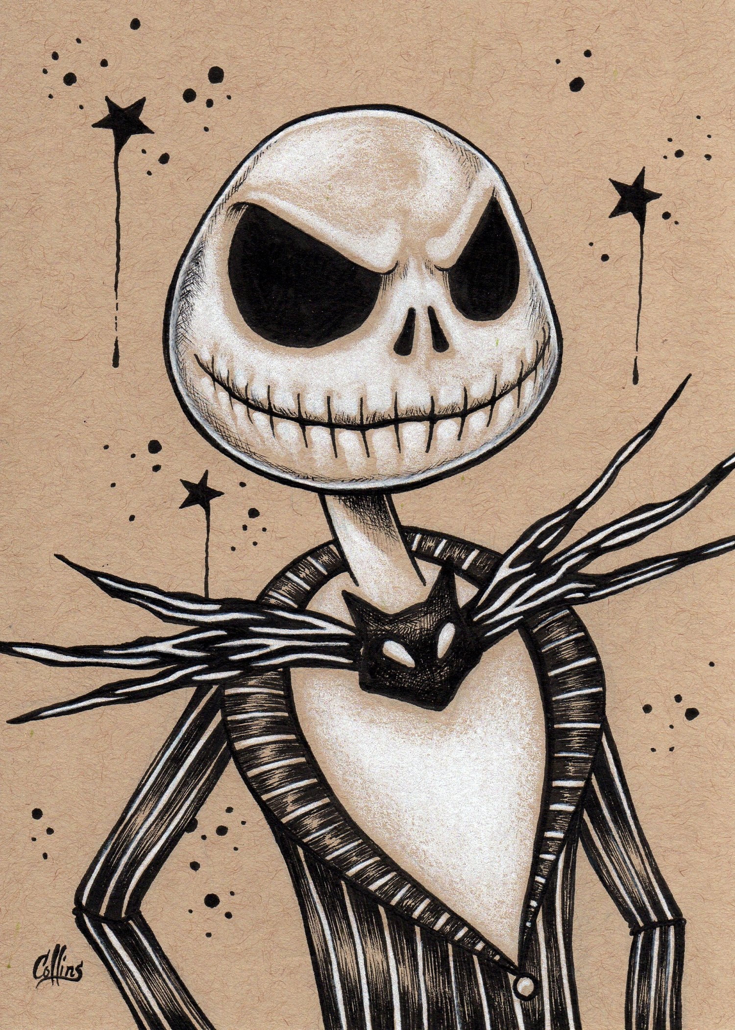 Jack Skellington Nightmare Before Christmas Fine Art Wall Etsy