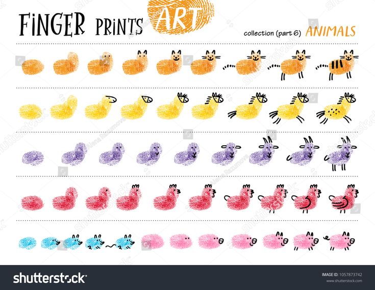 How To Draw A Fingerprint Fingerprint Step By Step
