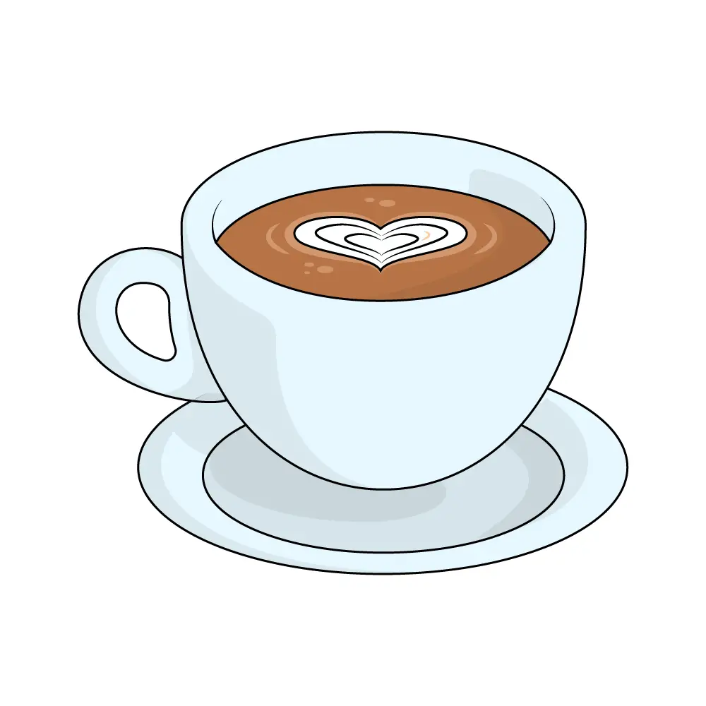 How to Draw A Coffee Cup Step by Step