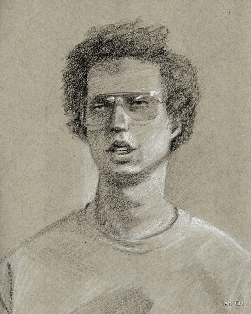 "Napoleon Dynamite Pencil Drawing" by Ian Oz Redbubble