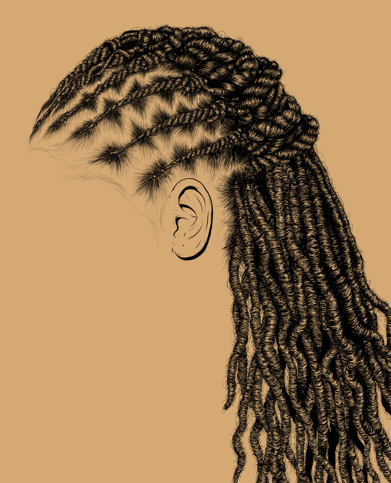 Cornrows Drawing at GetDrawings Free download