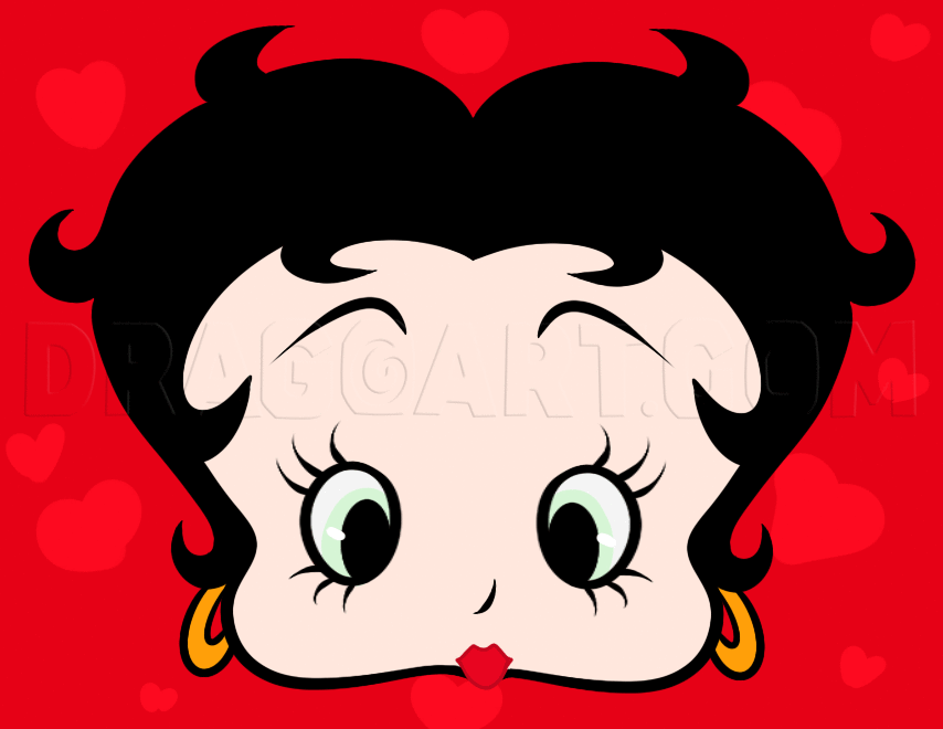 How To Draw Betty Boop Easy, Step by Step, Drawing Guide, by Dawn