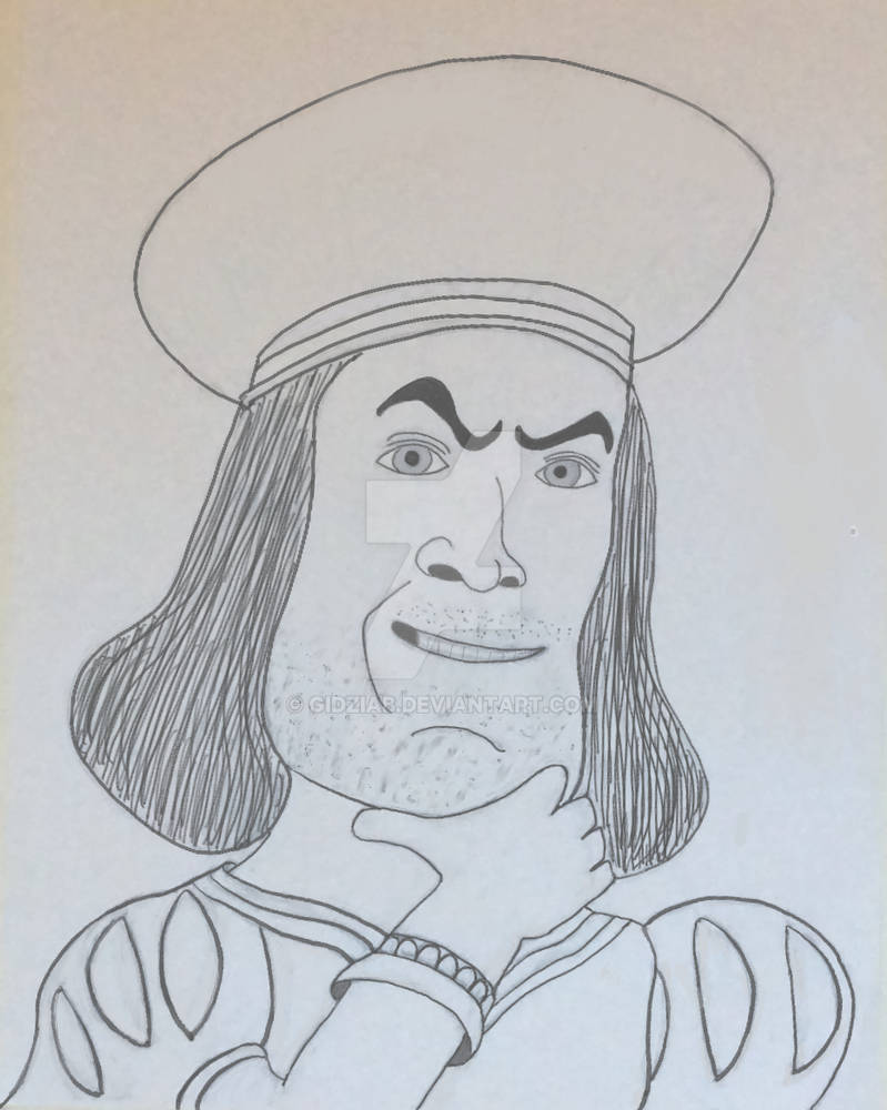 Lord Farquaad sketch by GidziaB on DeviantArt
