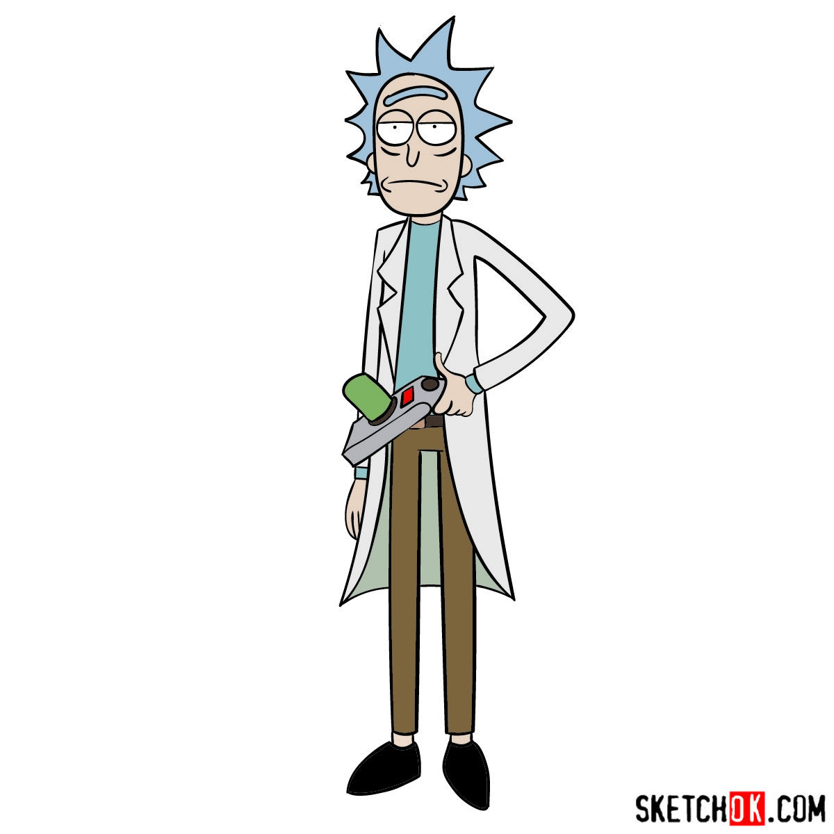 How to draw Rick and Morty characters SketchOk