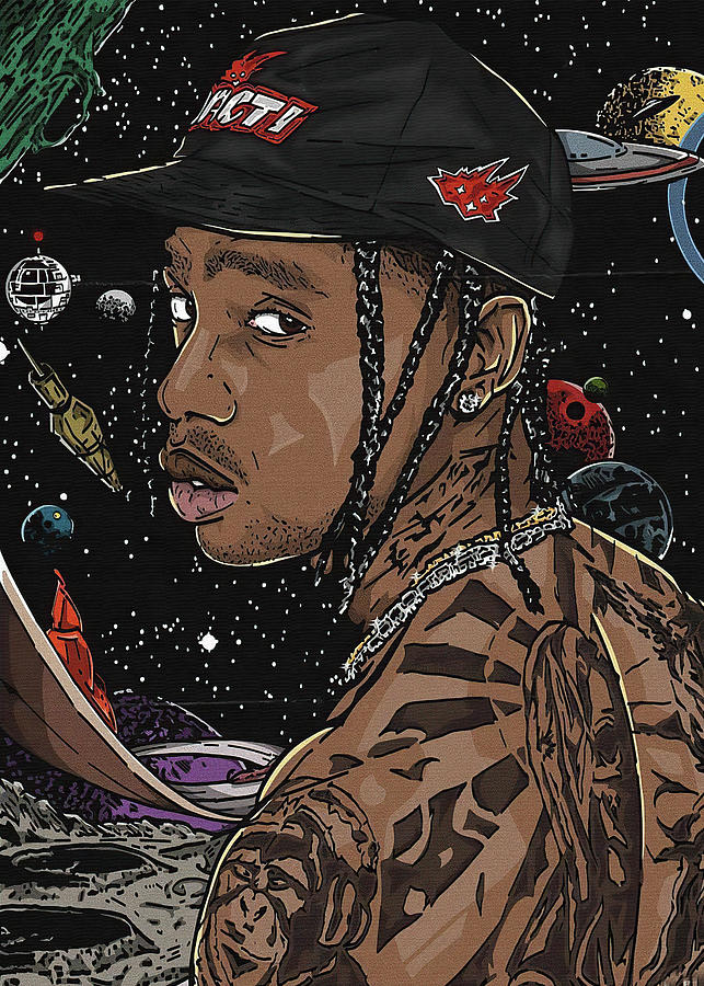 Astroworld Travis Scott Digital Art by Dat Khong Chin Luong Fine Art