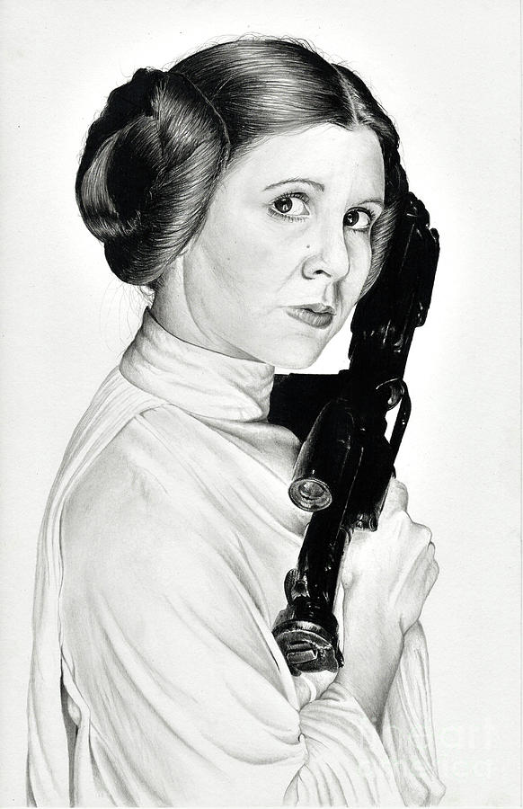 Princess Leia Drawing by James Holko Pixels