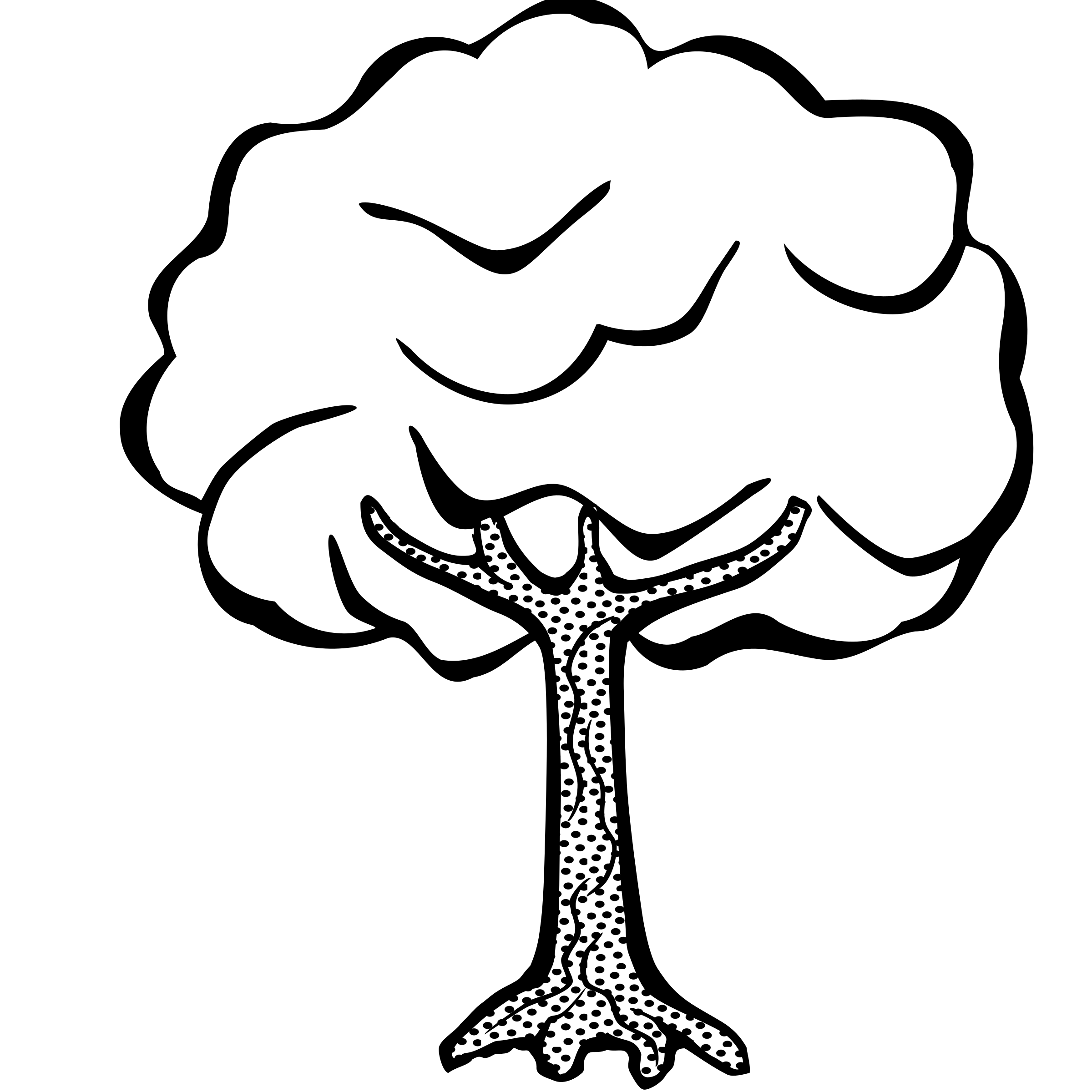 Tree Clipart Black And White No Leaves Black And White Vector Line