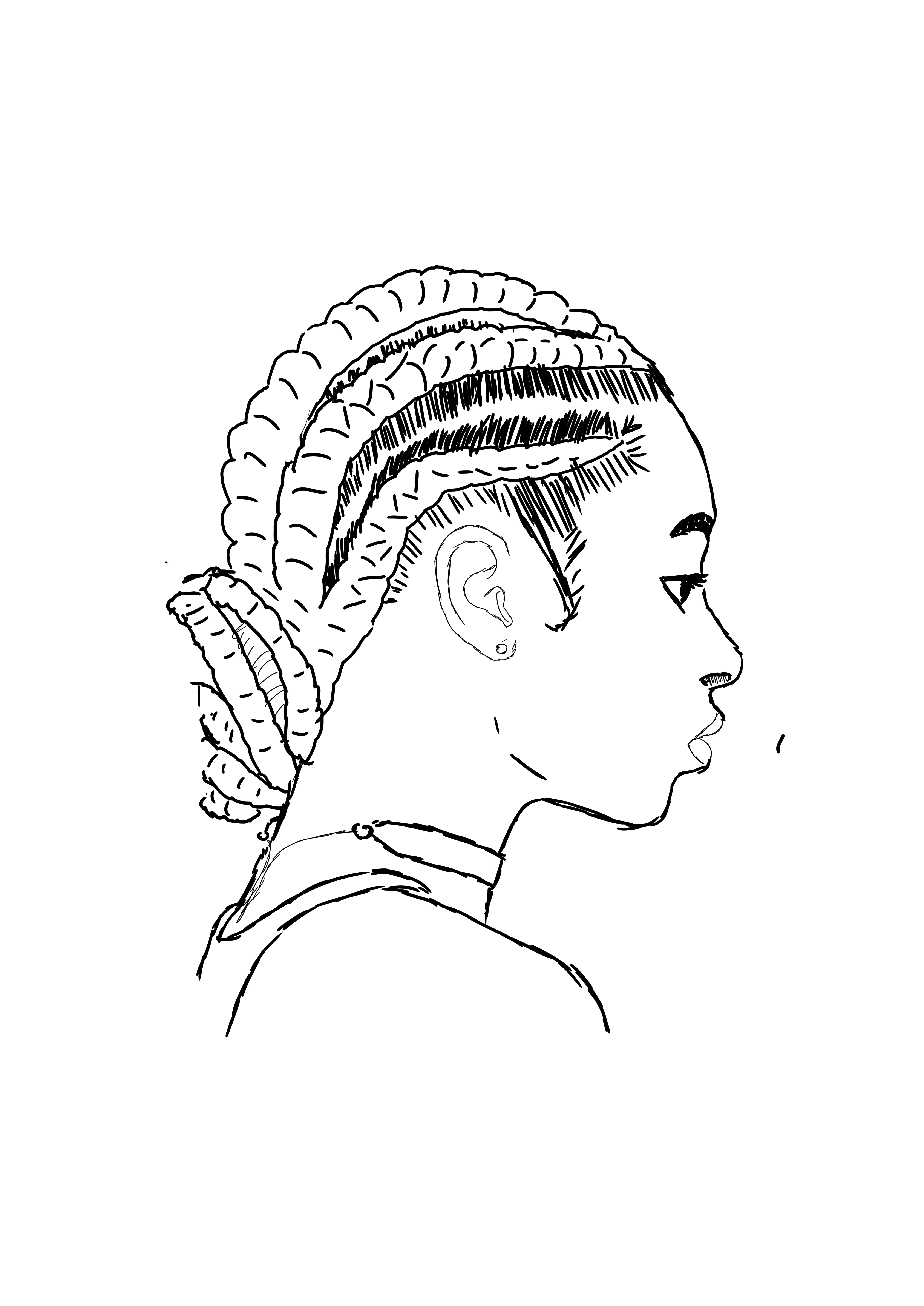 Cornrows Drawing at GetDrawings Free download