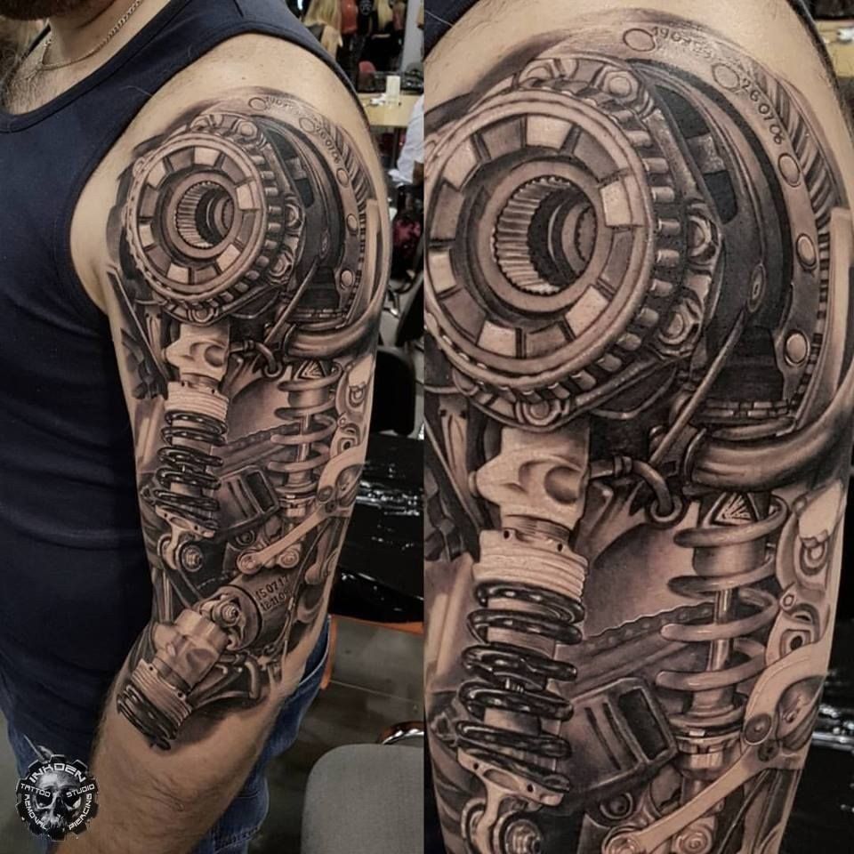 Amazing Tattoo done by Przemek pics Biomechanical Arm Tattoo, Biomech