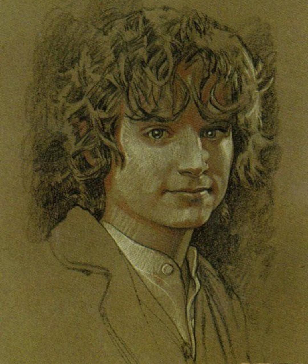 Frodo by Drew Struzan! Hobbit art, Fine art drawing, Portrait drawing