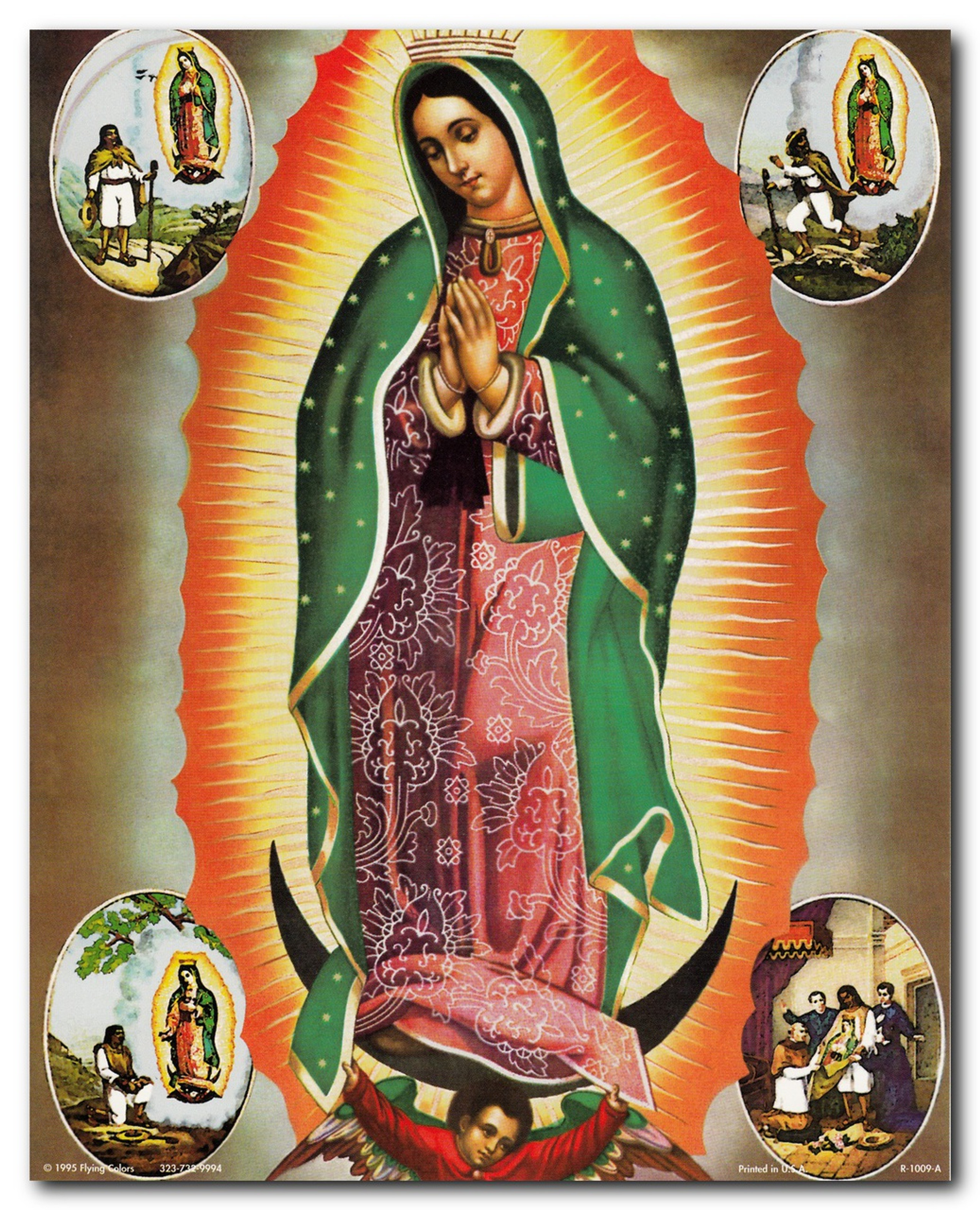 Virgin Mary Our Lady Of Guadalupe Mexican la virgen de Art Print Poster