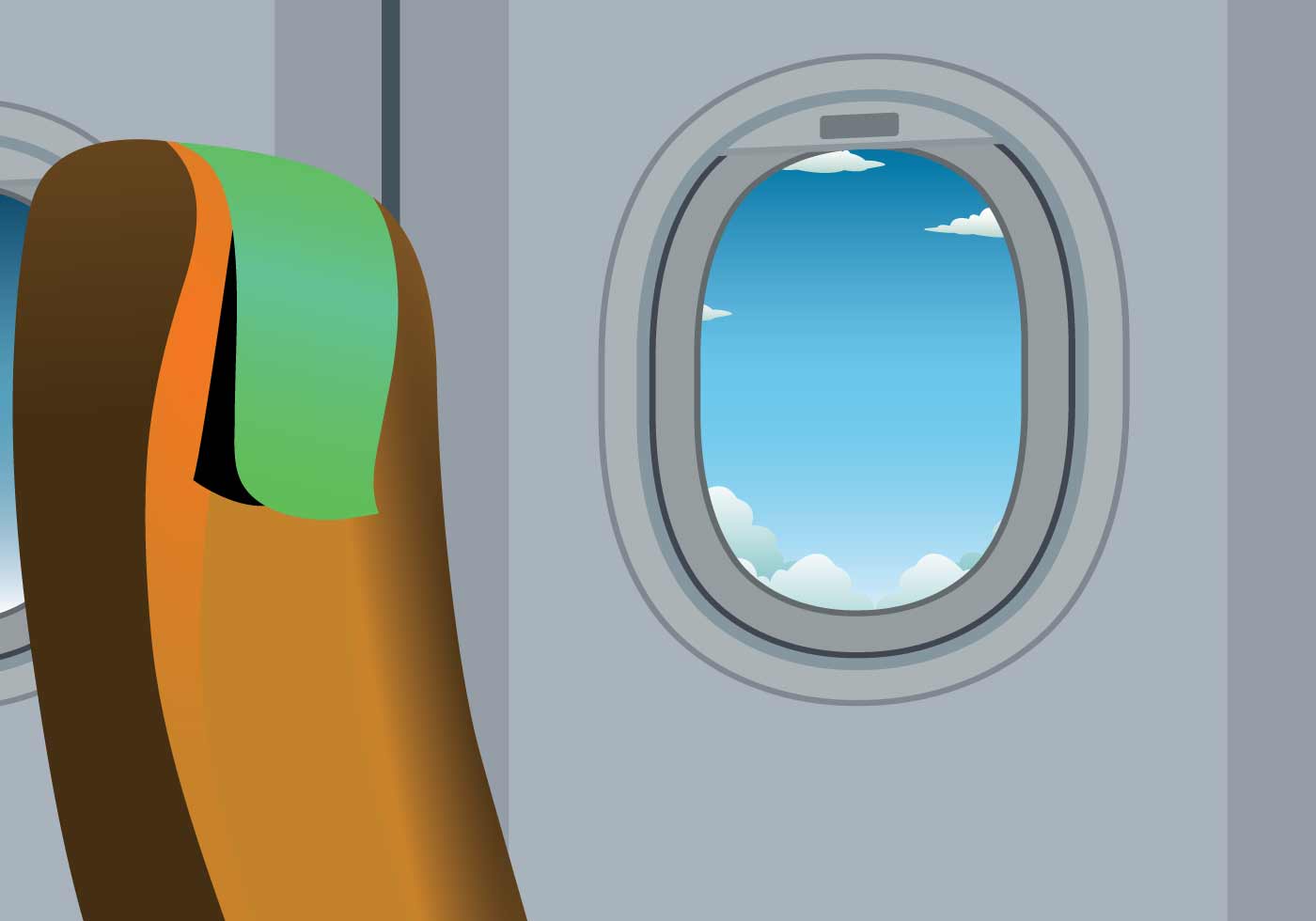 Free Plane Window Illustration 126908 Vector Art at Vecteezy