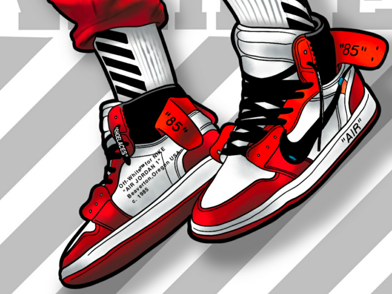 OFFWHITE Jordan 1 illustrstion by Mister G on Dribbble