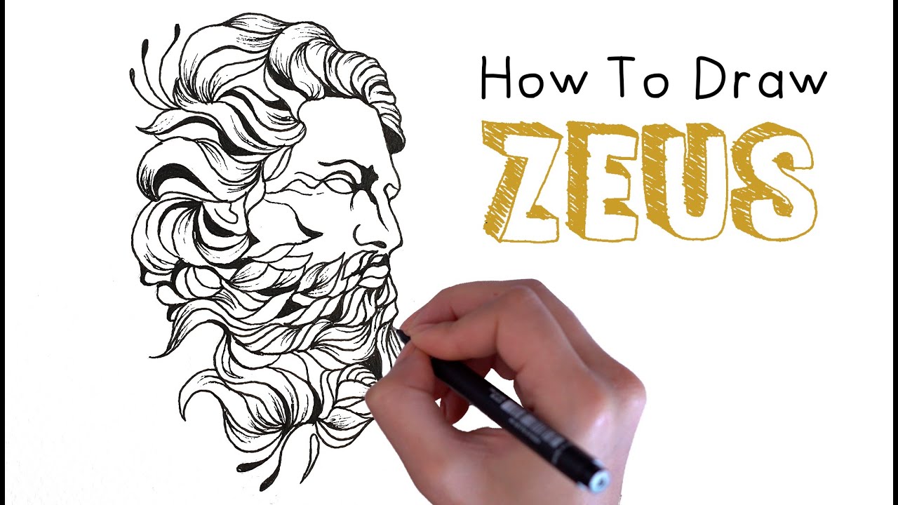 Zeus Greek God Drawing