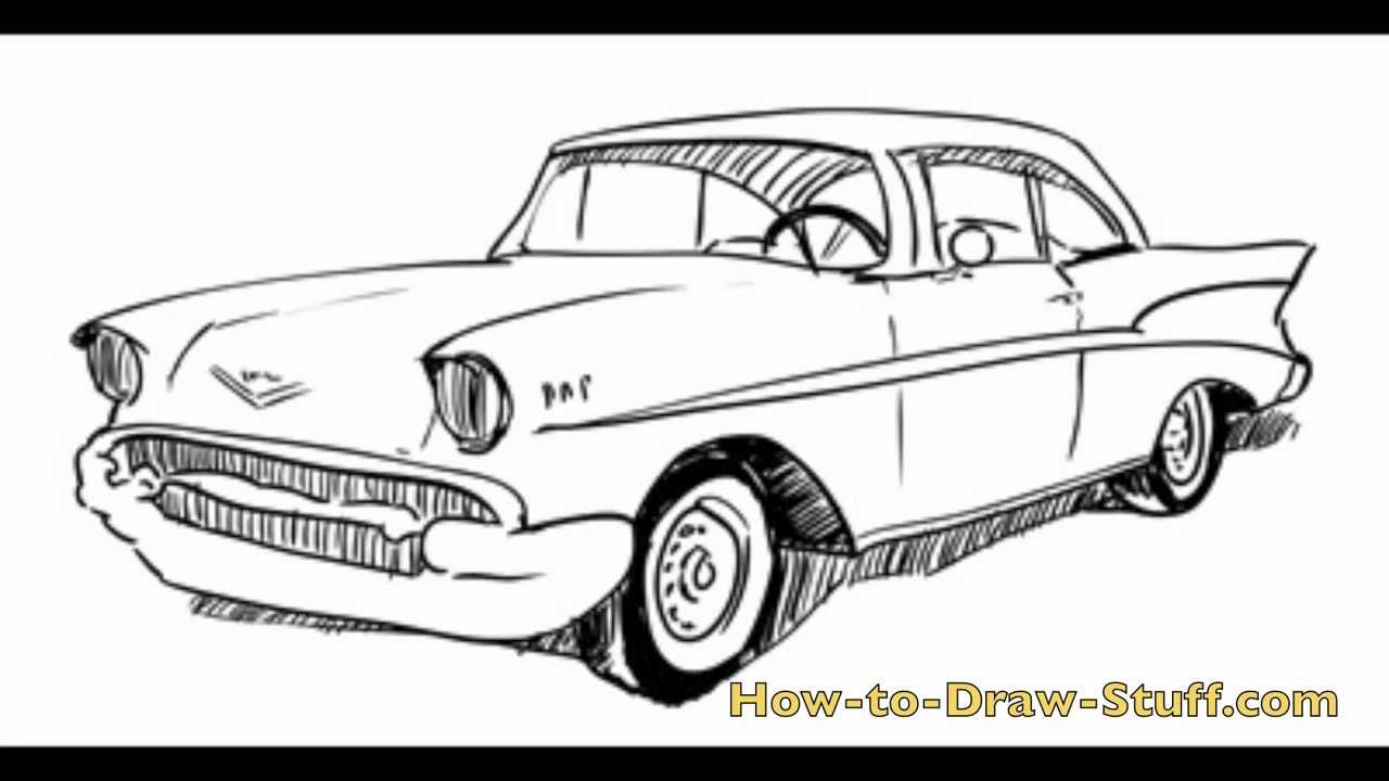 How to Draw a 57 Chevy Step by Step YouTube