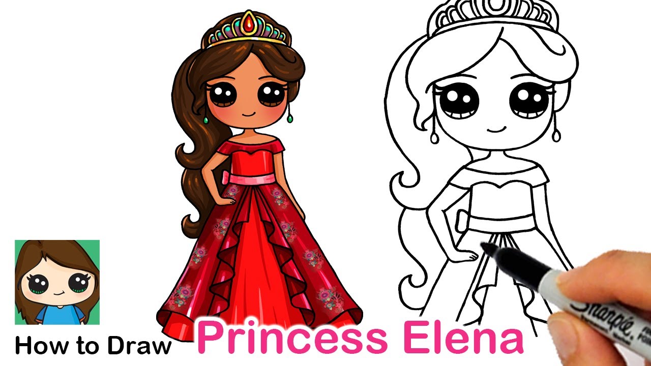 Princess Easy Princess Kawaii Cute Drawings canvastools