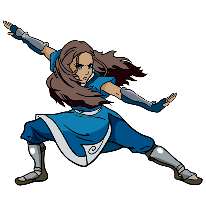 Learn how to draw Katara Avatar manga characters EASY TO DRAW