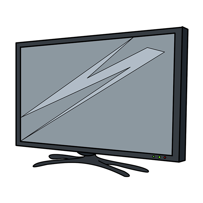 How to Draw a TV Really Easy Drawing Tutorial