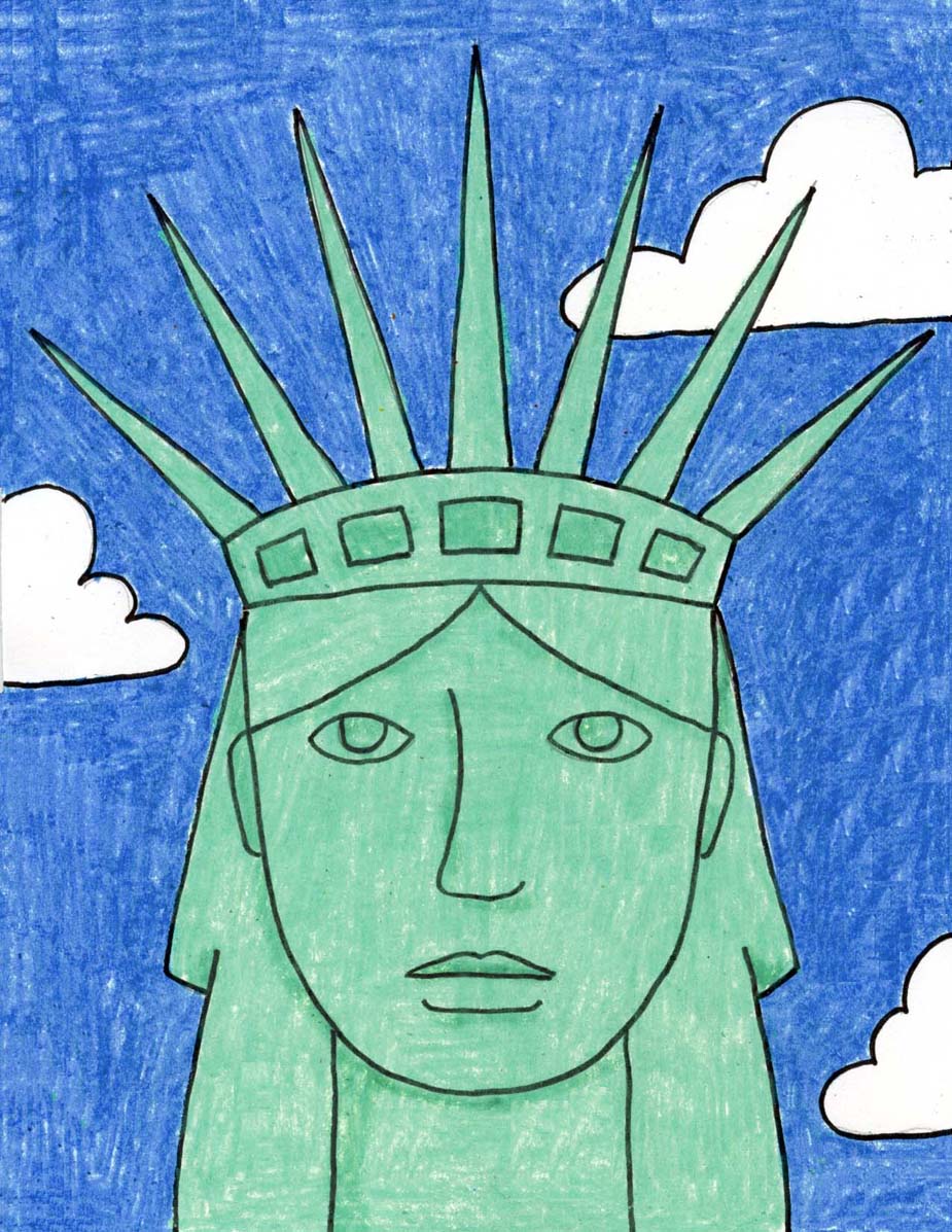 Draw an Easy Statue of Liberty · Art Projects for Kids