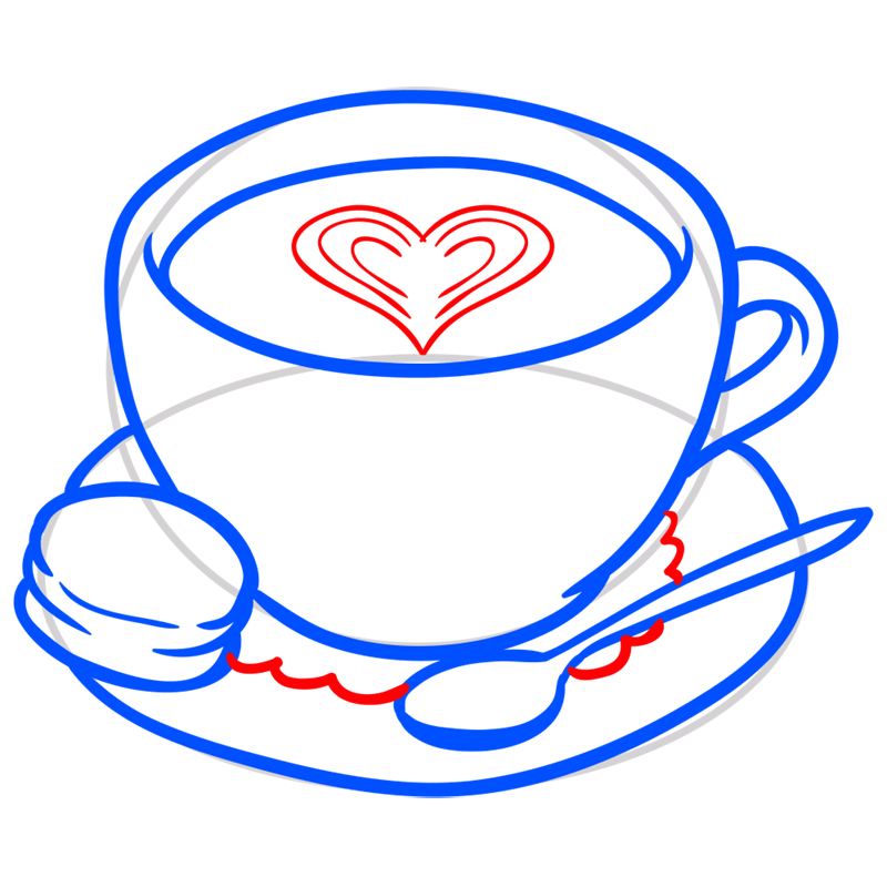 Learn how to draw a cup of coffee drawing EASY TO DRAW EVERYTHING