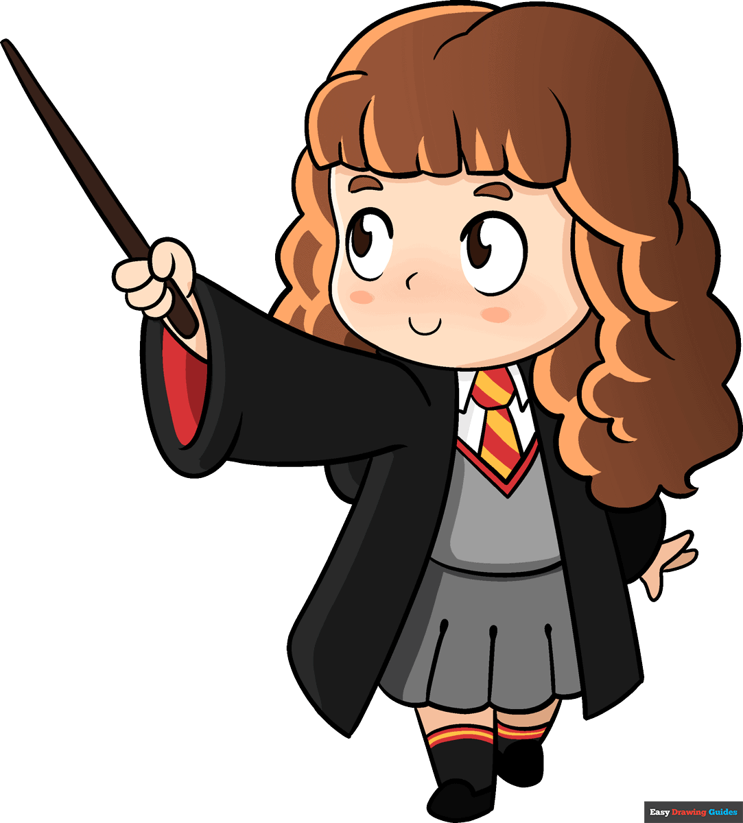 How to Draw Hermione Granger from Harry Potter Really Easy Drawing