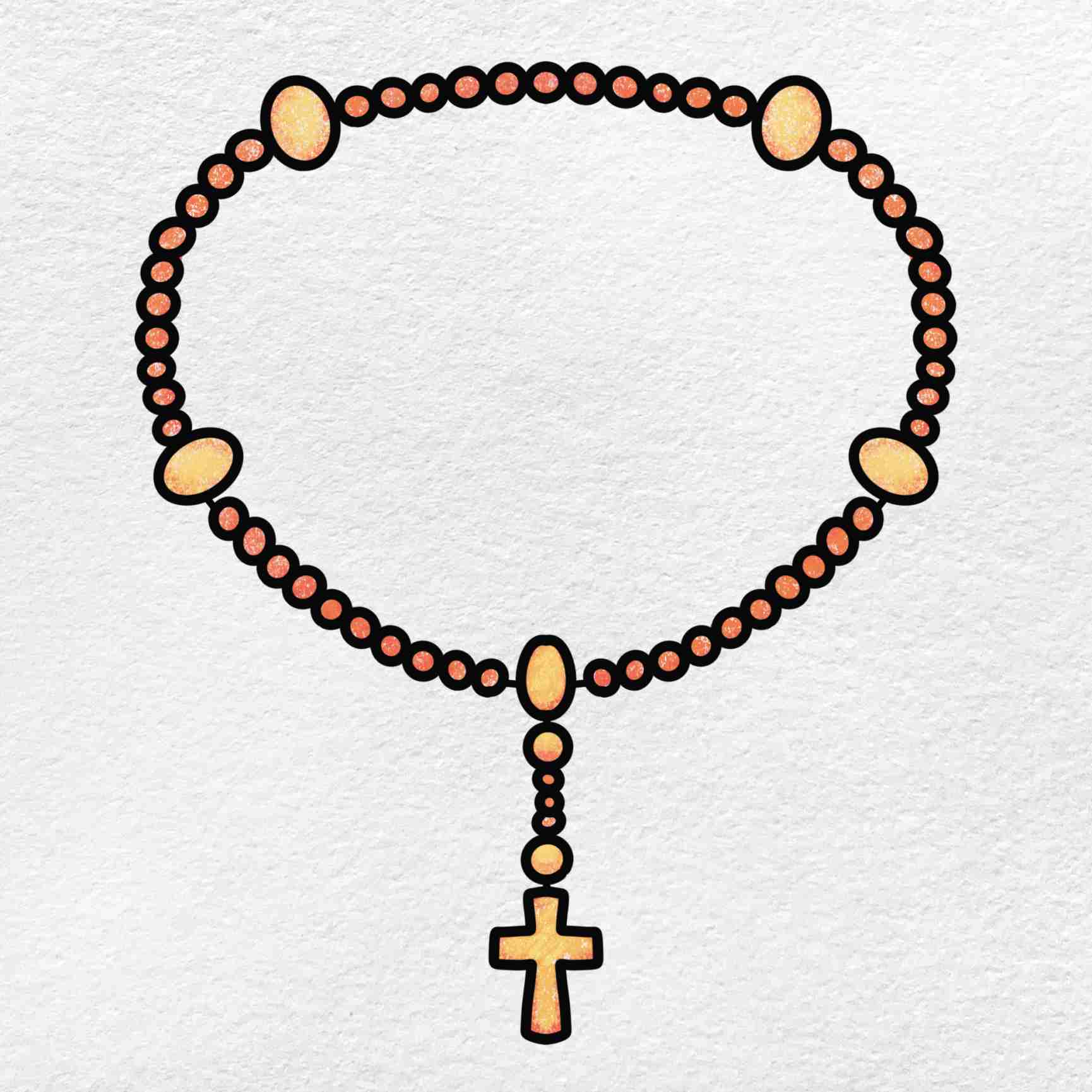 Rosary Drawing HelloArtsy