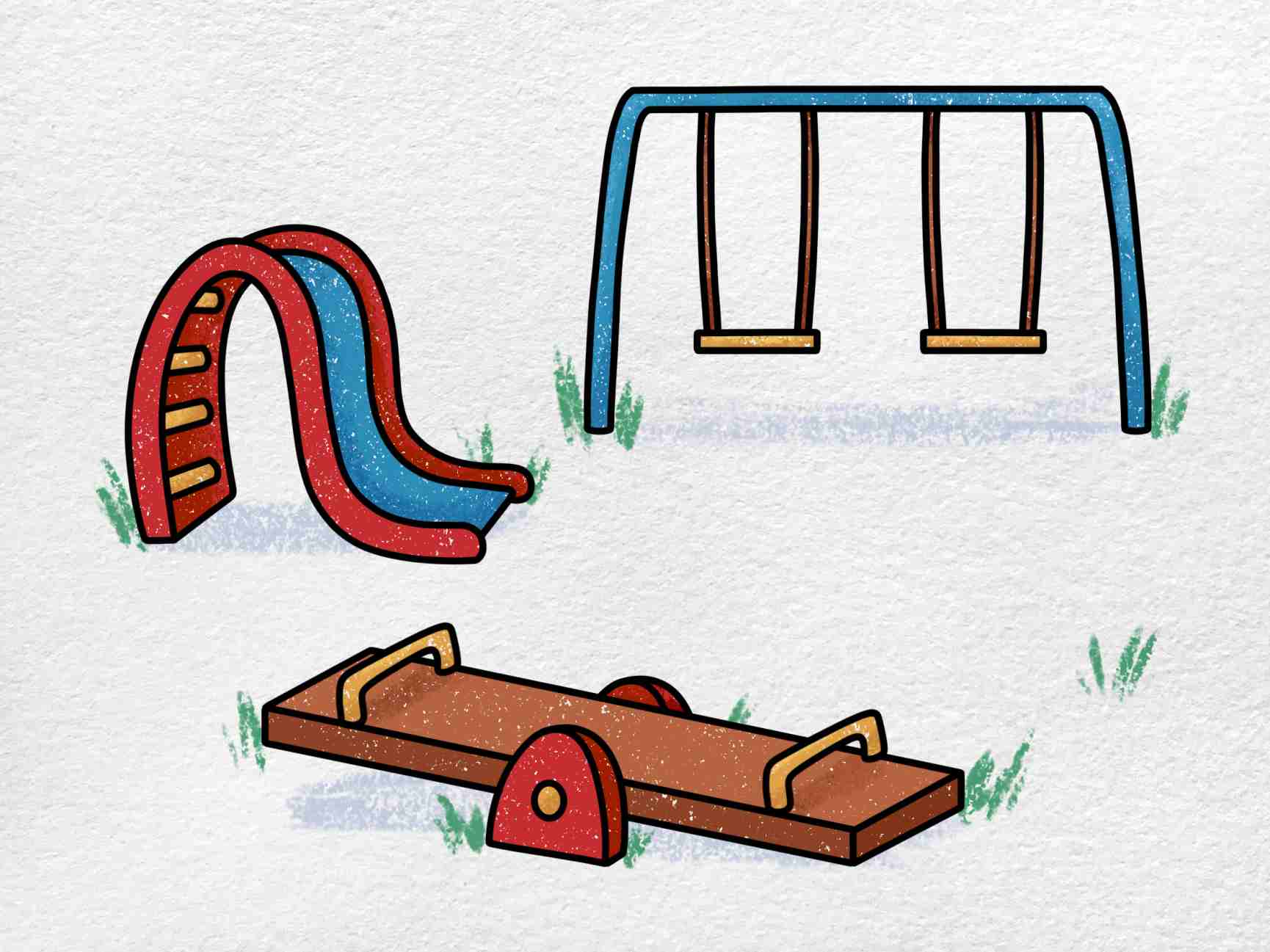 How to Draw a Playground HelloArtsy