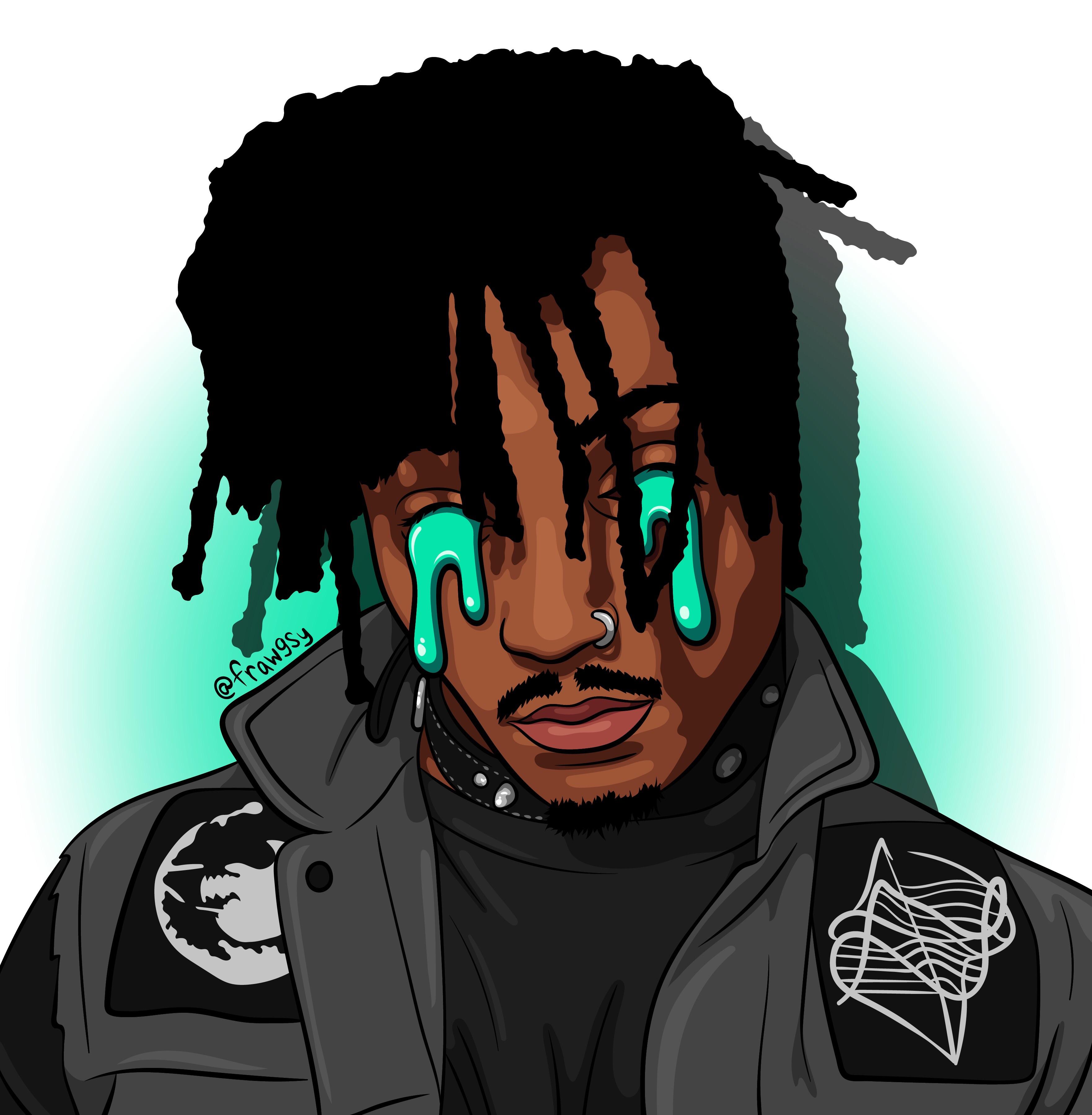 Juice Wrld Drawing Black And White Juice Wrld Drawing Easy Made