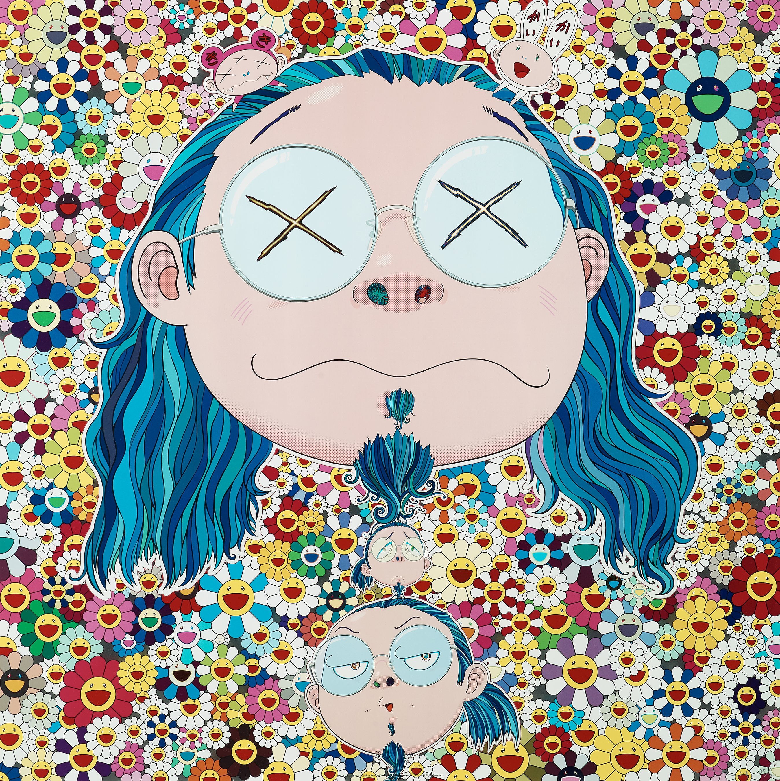 Takashi Murakami, "Self portrait of the distressed artist". Bukowskis