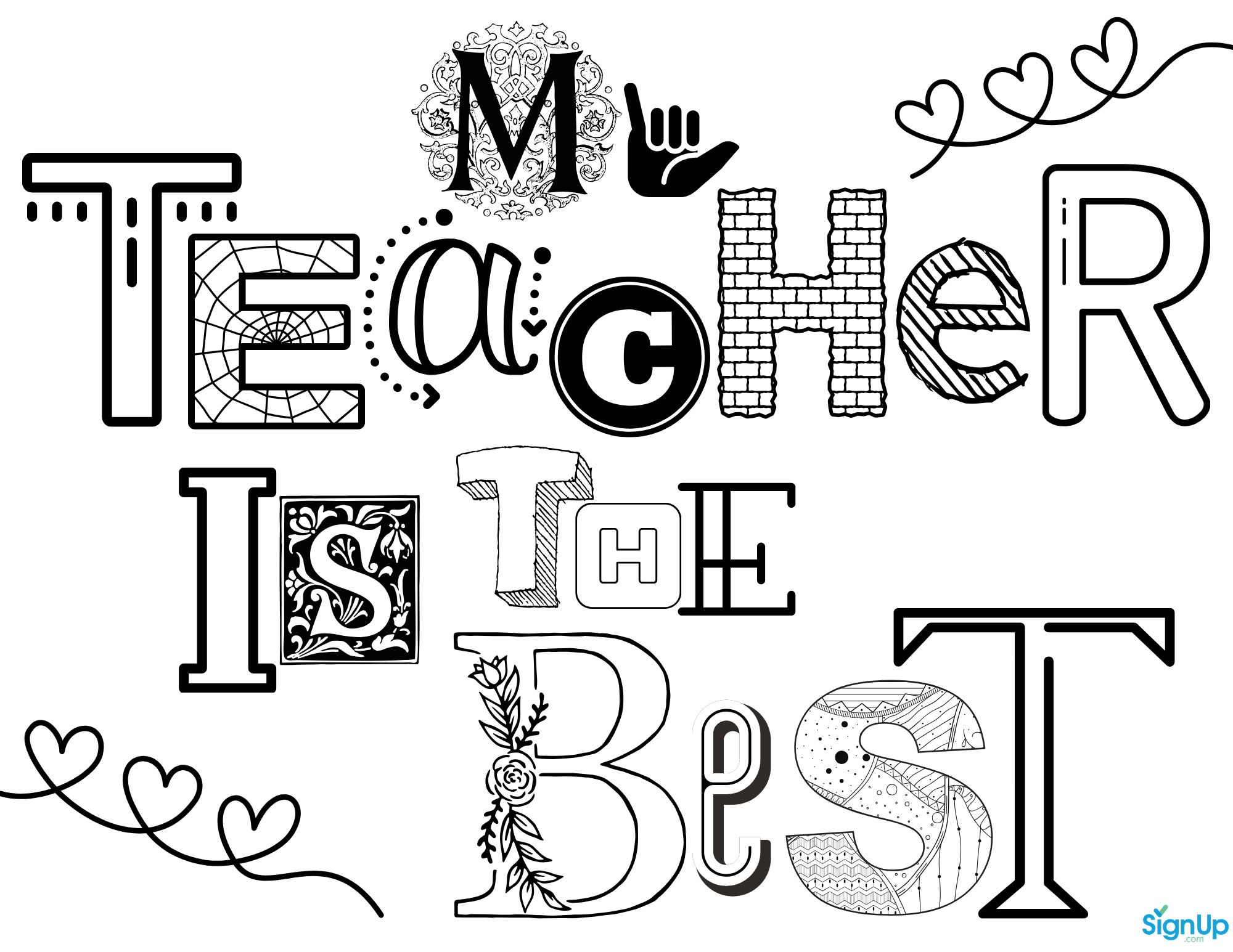 Teacher Appreciation Week Pictures To Draw