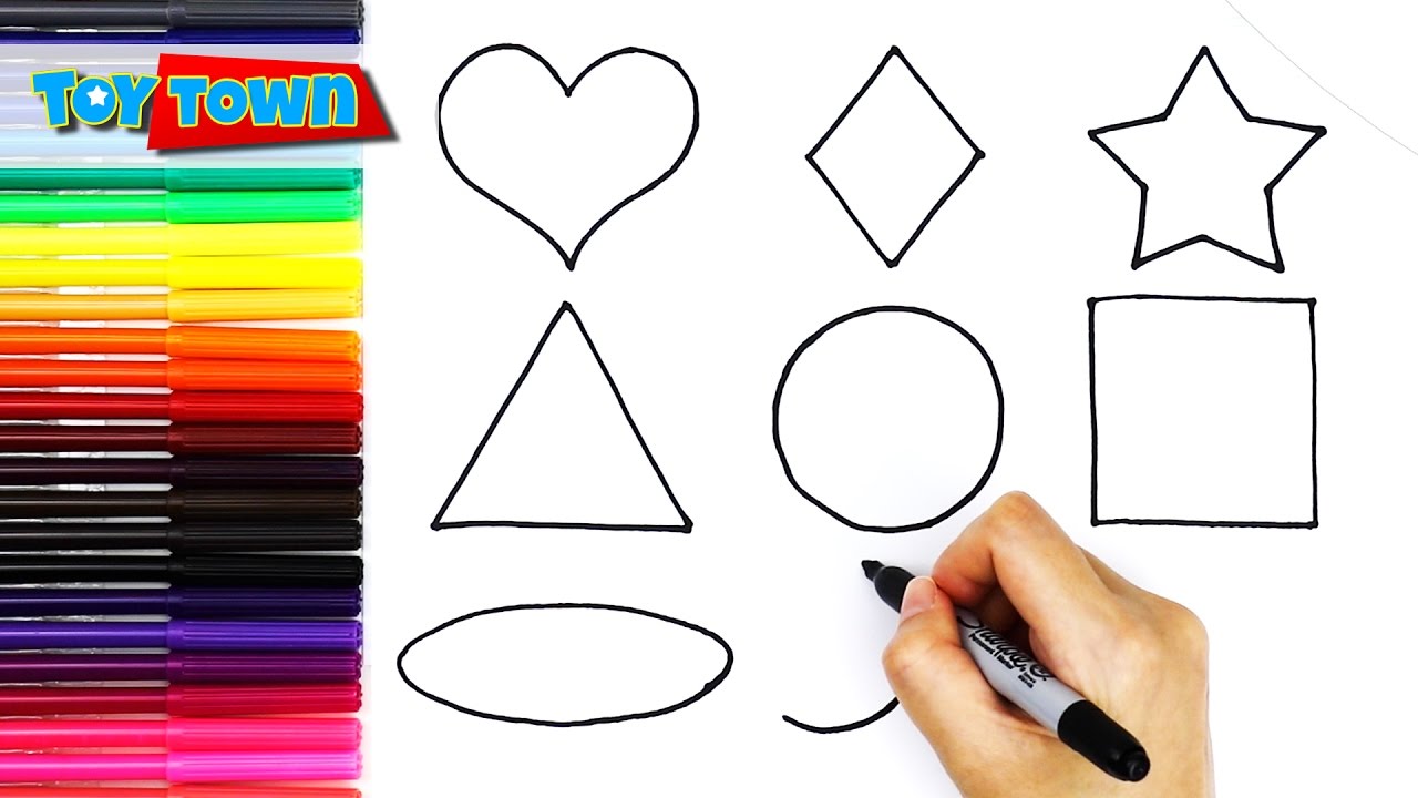 Learn Shapes for Kids (Fun and Easy!) How to Draw Shapes for Children