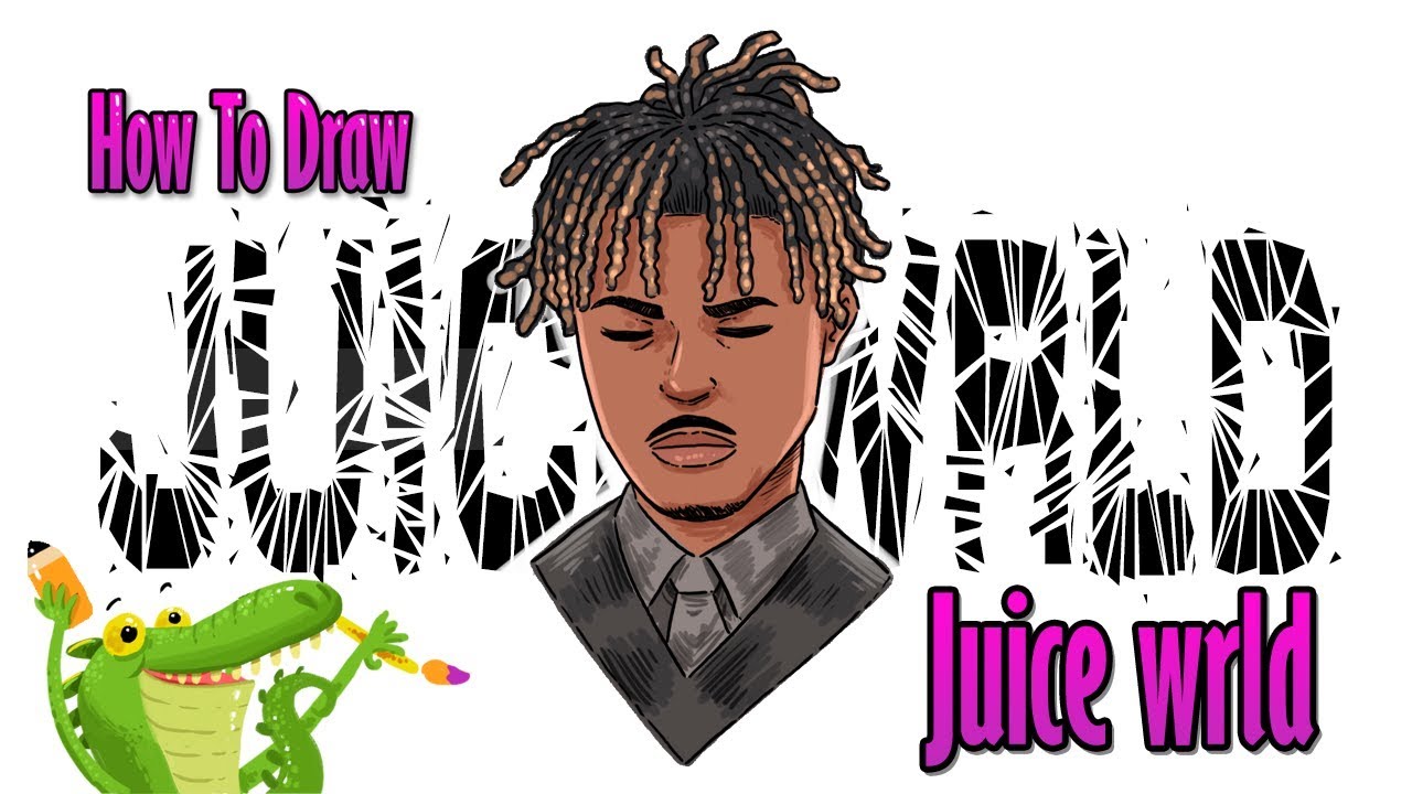 how to draw Juice WRLD step by step YouTube