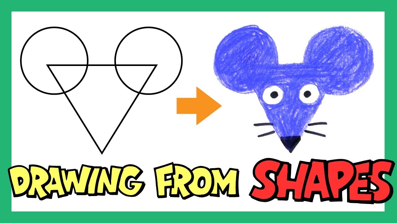 Drawing Shapes for Kids Drawing Animals with Shapes Learn Shapes