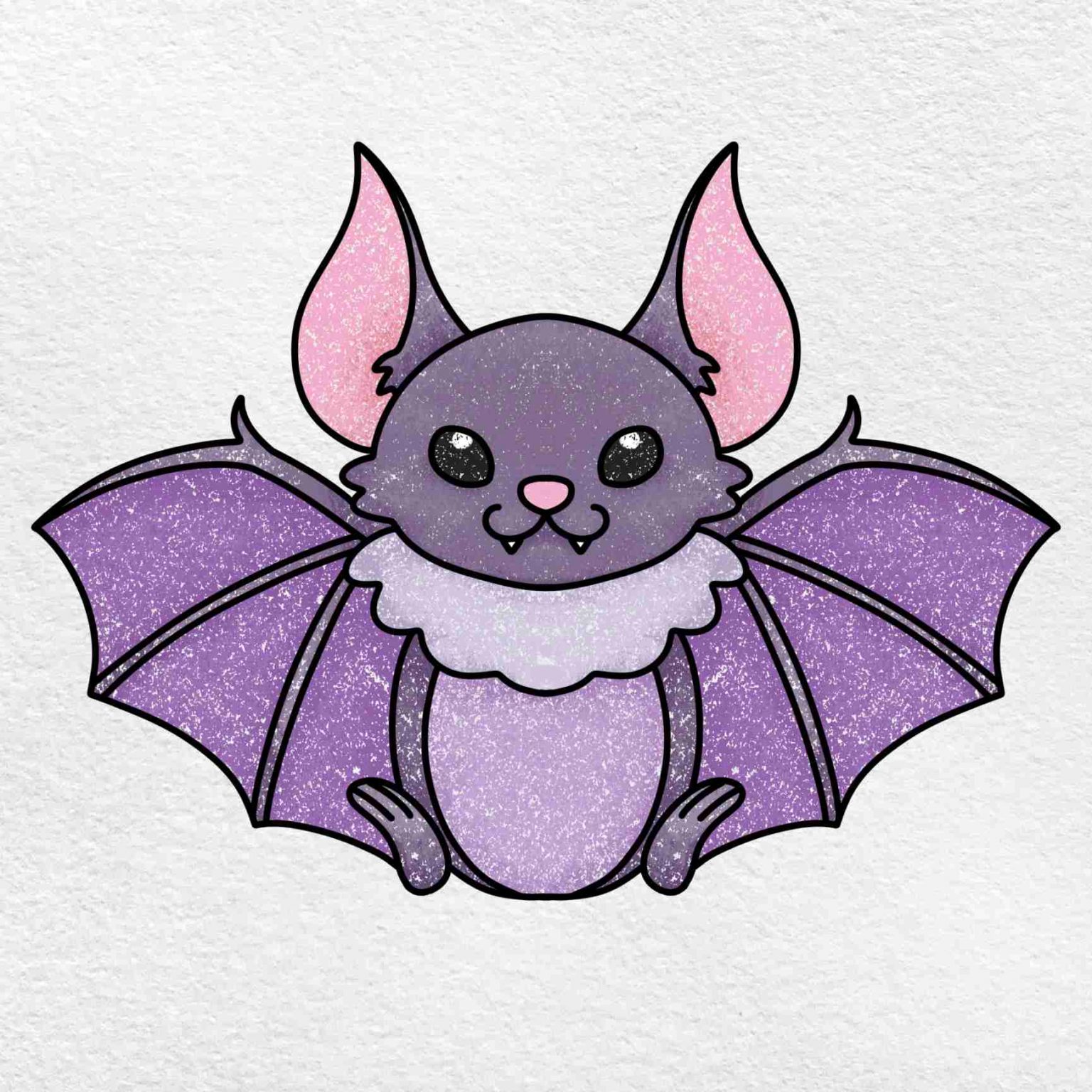 Cute Bat Drawing HelloArtsy